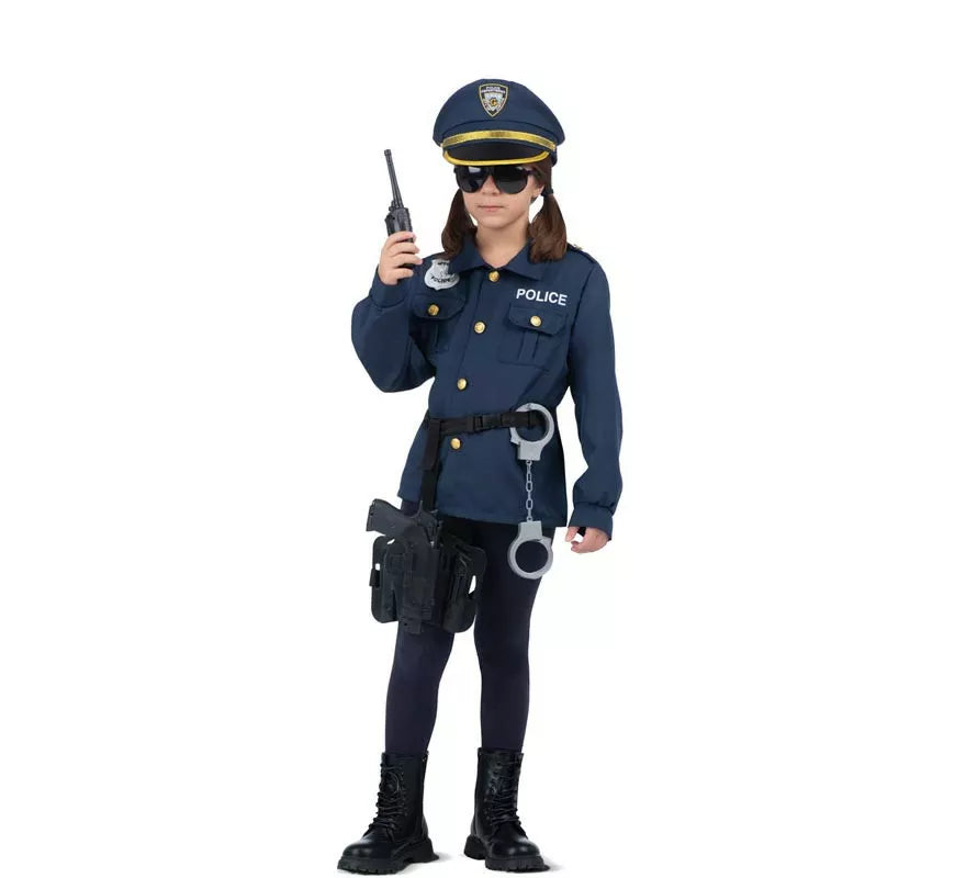Translation missing: it.Disfraz de Yo Quiero Ser Policía con walkie-talkie para niños