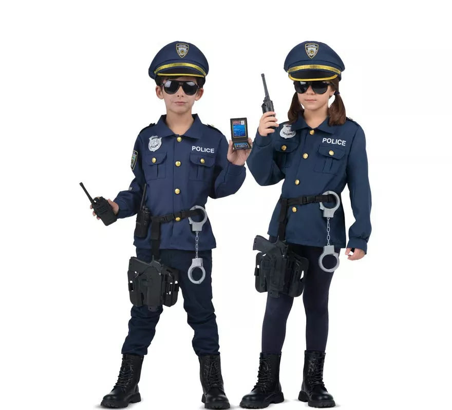 Disfraz de Yo Quiero Ser Policía con walkie-talkie para niños