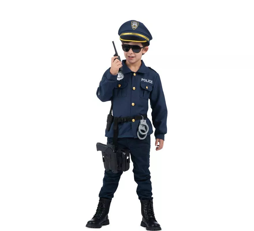 Translation missing: it.Disfraz de Yo Quiero Ser Policía con walkie-talkie para niños