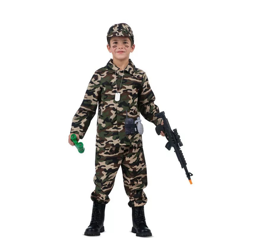 Translation missing: it.Disfraz de Yo Quiero Ser Soldado con walkie-talkie para niños