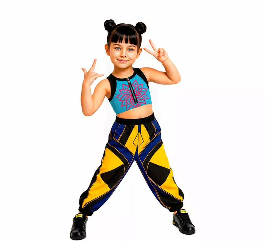 Disfraz de Cantante K-Pop lotus classic para niña