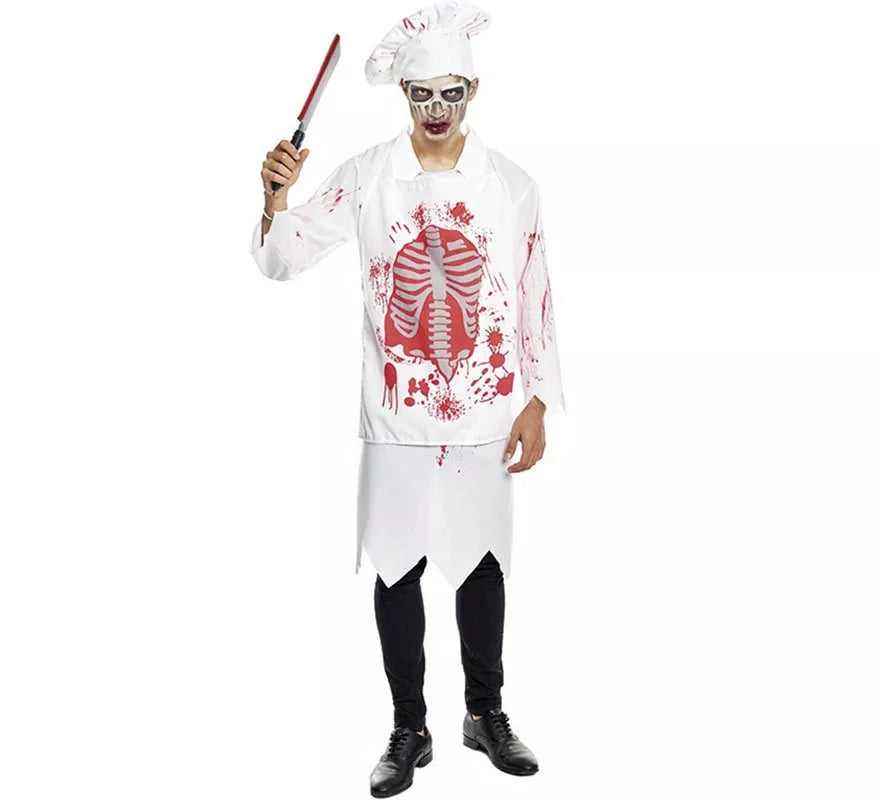 Translation missing: it.Disfraz de Zombie Cocinero para hombre