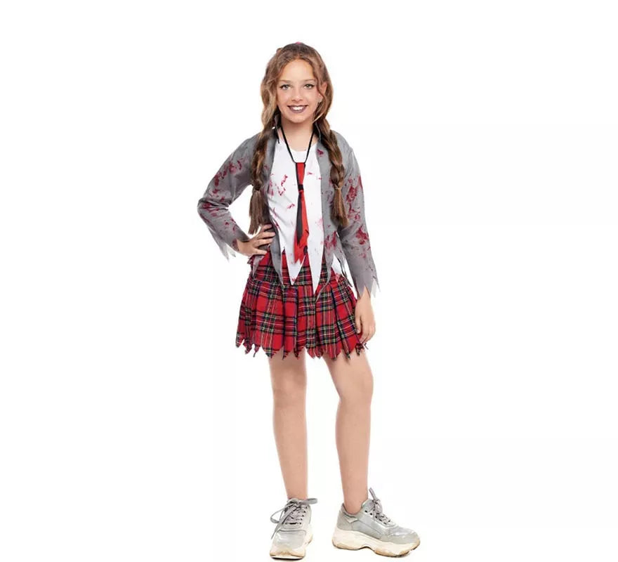Translation missing: it.Disfraz de Zombie Colegiala para niña