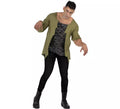 Disfraz de Zombie verde infectado para hombre