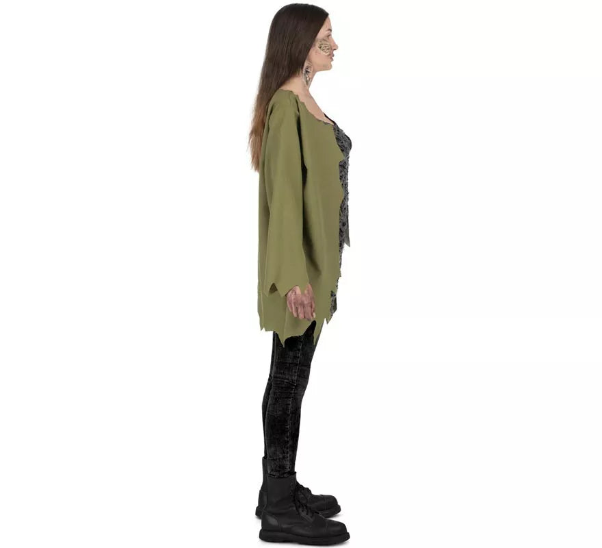 Translation missing: it.Disfraz de Zombie verde infectado para hombre