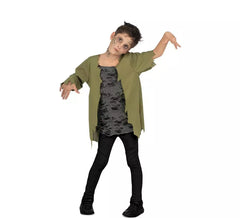 Costume da zombie verde infetto per bambino