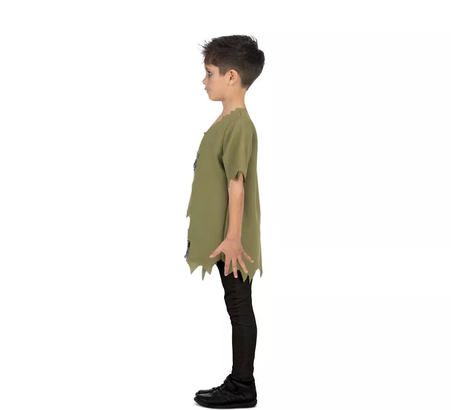 Disfraz de Zombie verde infectado para niño