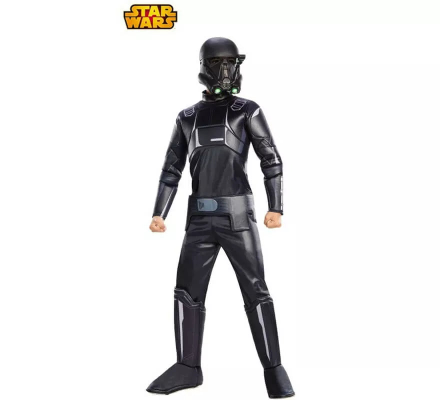 Translation missing: it.Disfraz Death Trooper Negro Premium de Star Wars para niño