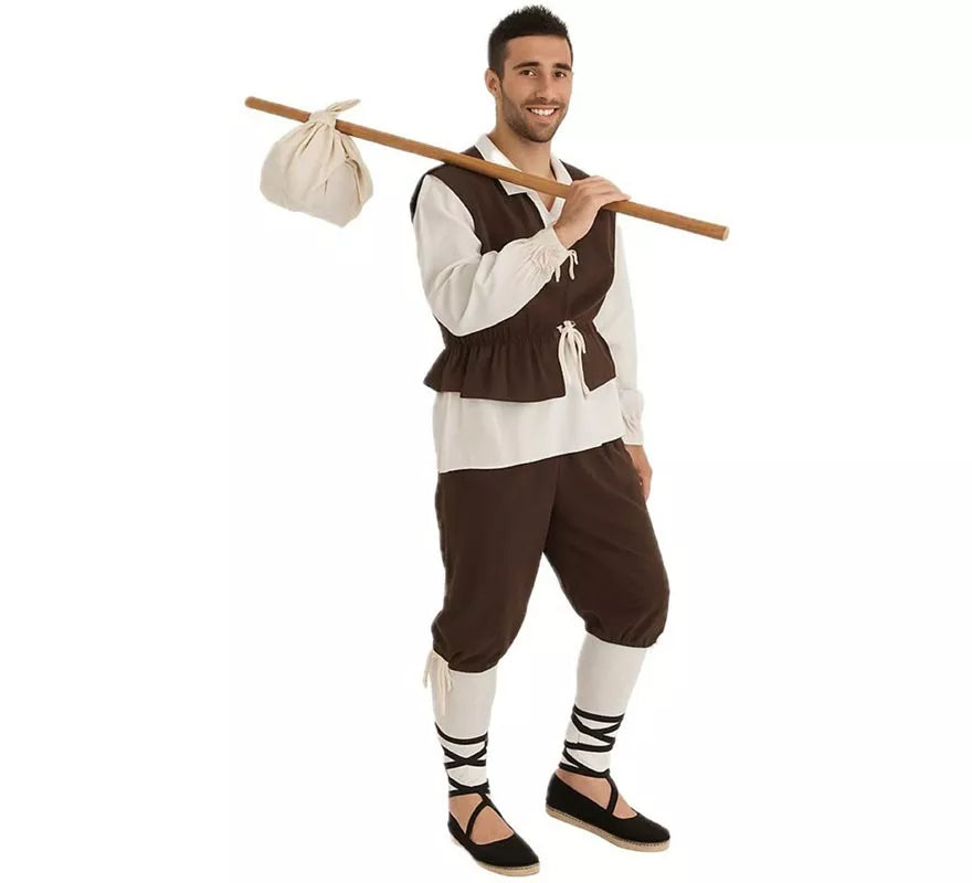 Translation missing: it.Disfraz Escudero o Campesino Medieval para hombre