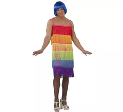 Costume da Flapper con frange Gay Pride per Uomo