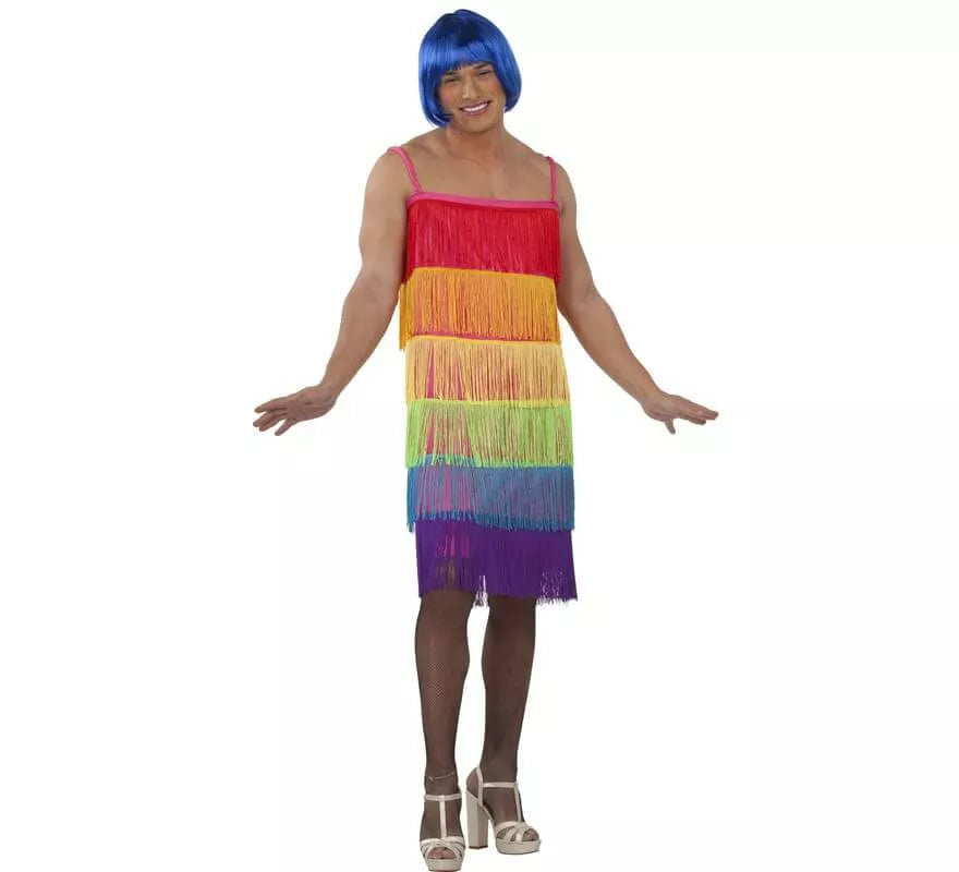 Translation missing: it.Disfraz Flapper con Flecos Orgullo LGBT para hombre
