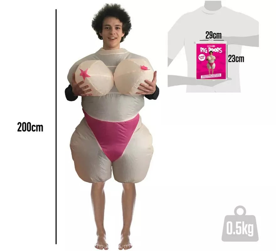 Translation missing: it.Disfraz Hinchable de Mujer en Topless para adultos