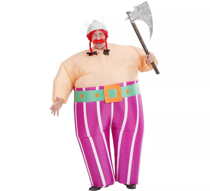 Translation missing: it.Disfraz Hinchable de Vikingo Galo de Dibujos animados para adulto