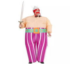 Costume da vichingo gallico gonfiabile per adulti