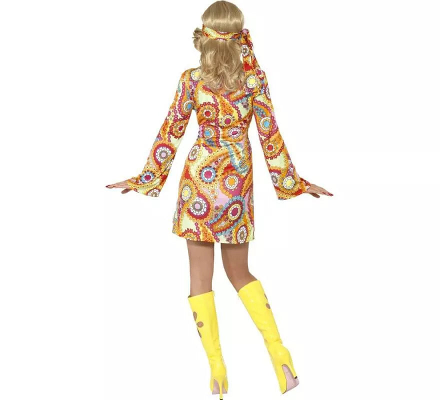 Translation missing: it.Disfraz Hippy Multicolor para Mujer