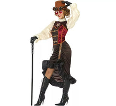 Costume marrone Steampunk per donna
