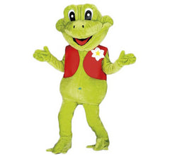 Costume mascotte rana per adulti