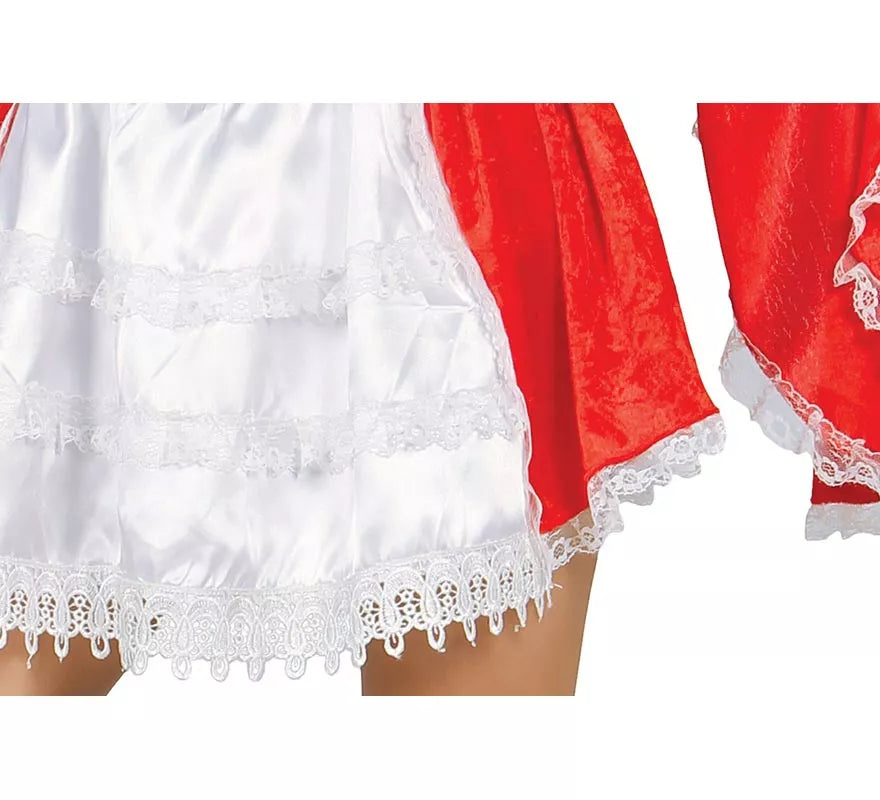 Translation missing: it.Disfraz Mosquetera Roja con Flor de Lis para Mujer