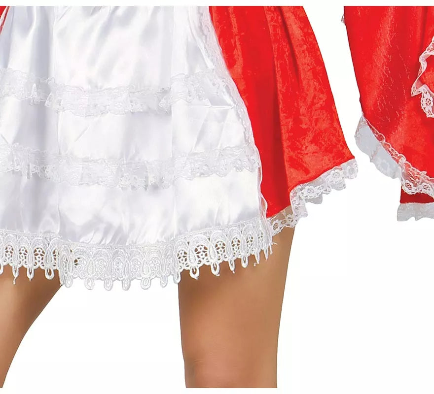 Translation missing: it.Disfraz Mosquetera Roja con Flor de Lis para Mujer