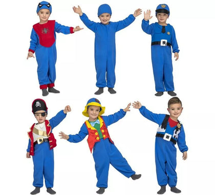 Disfraz Múltiple Azul 6 en 1 para niños y bebé