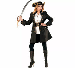 Disfraz o Abrigo de Capitana Pirata para mujer