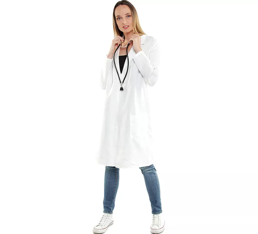 Disfraz o Bata Blanca de Médico para adulto