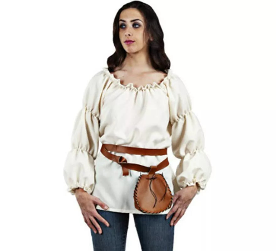 Translation missing: it.Disfraz o Camisa de Tabernera Medieval blanca para mujer