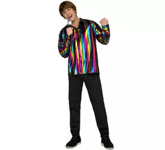 Costume o camicia da discoteca multicolore per uomo