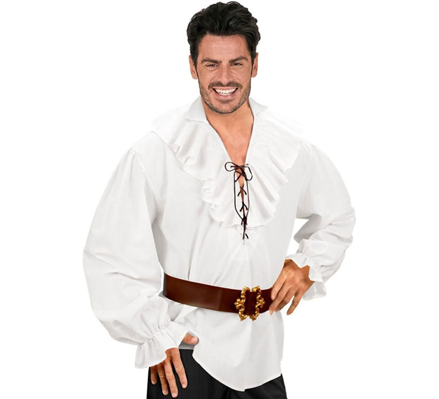 Translation missing: it.Disfraz o Camisa Pirata blanca para hombre