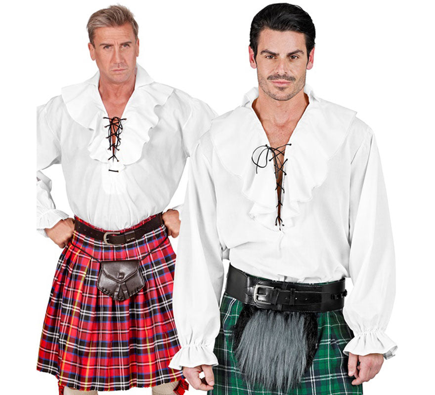 Translation missing: it.Disfraz o Camisa Pirata blanca para hombre