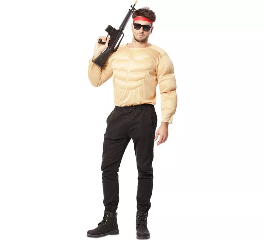 Translation missing: it.Disfraz o Camiseta con Músculos de Forzudo para hombre