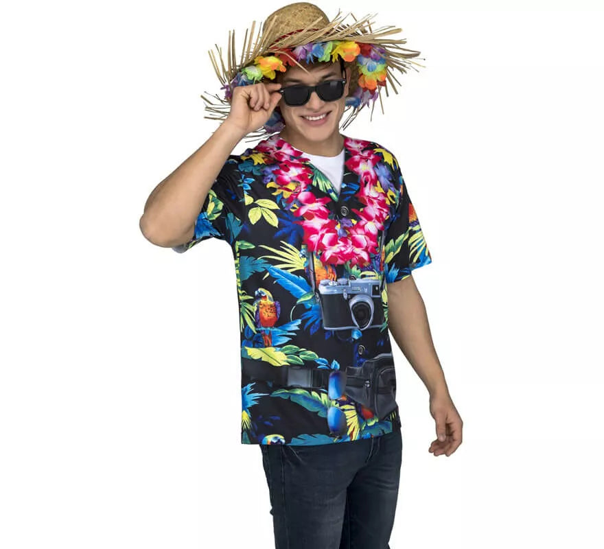 Translation missing: es.Camiseta disfraz de Hawaiano para hombre