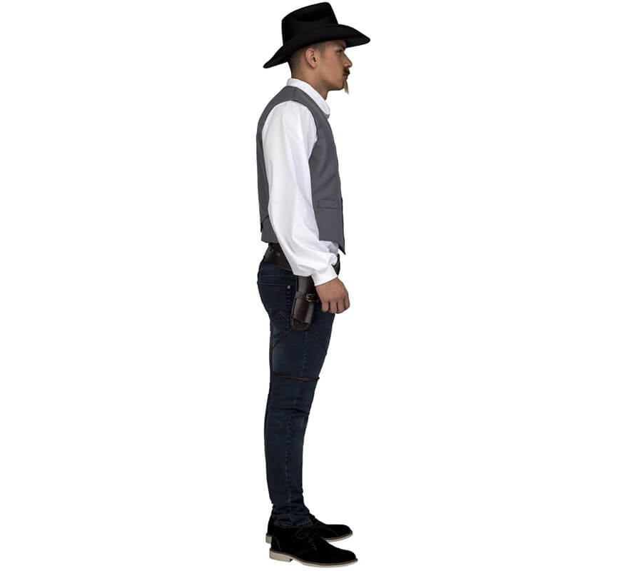 Translation missing: it.Chaleco Gris de Vaquero para hombre