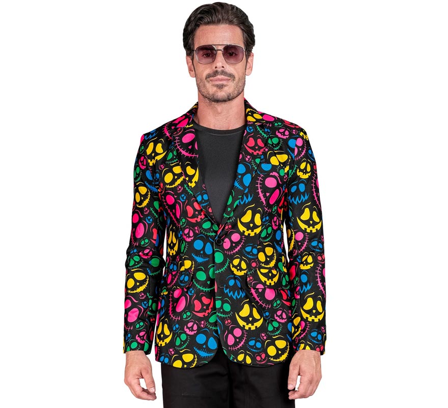 Chaqueta de Fantasmas multicolor neón para hombre