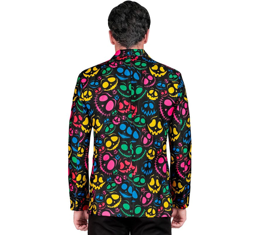 Translation missing: es.Chaqueta de Fantasmas multicolor neón para hombre