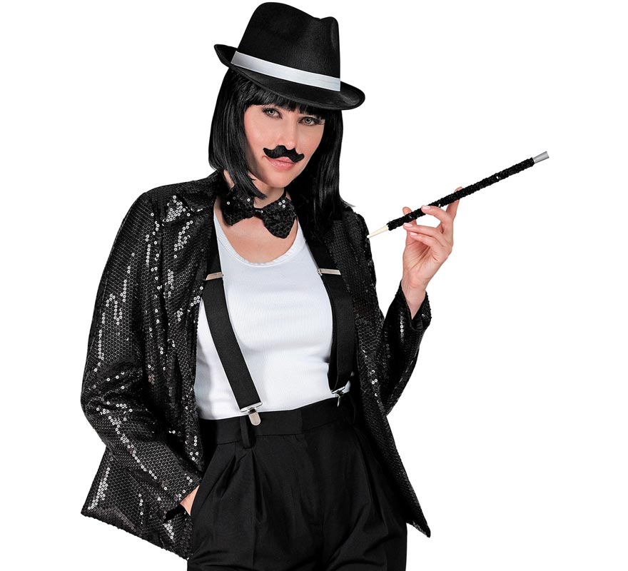 Translation missing: es.Chaqueta de Fiesta negro con lentejuelas para mujer