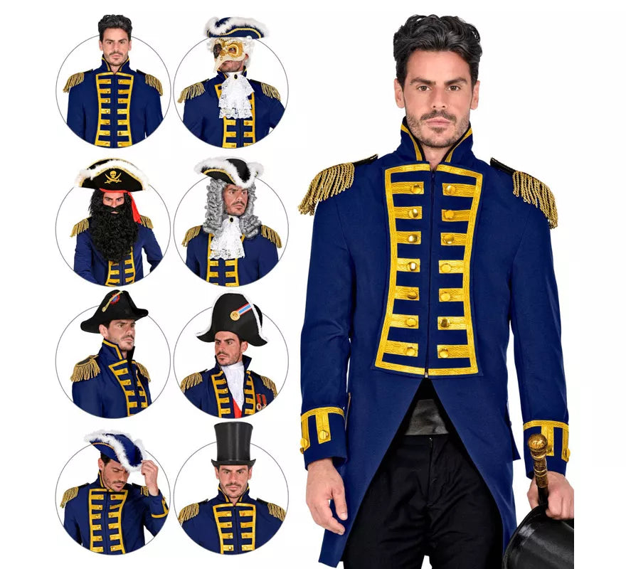 Translation missing: it.Disfraz o Chaqueta de Frac Blue Parade para hombre