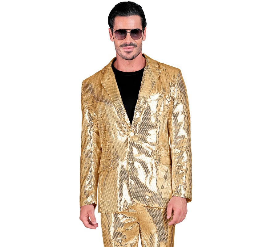 Translation missing: it.Chaqueta de Moda Disco dorada para hombre