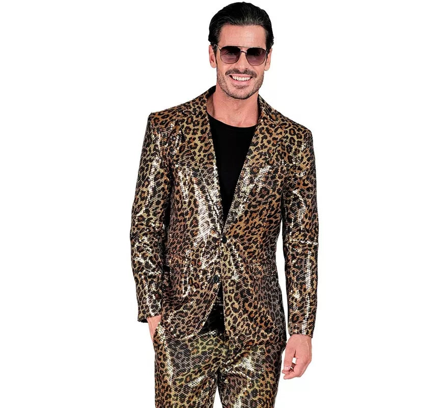 Translation missing: it.Disfraz o Chaqueta Fiesta animal print leopardo clásico para hombre