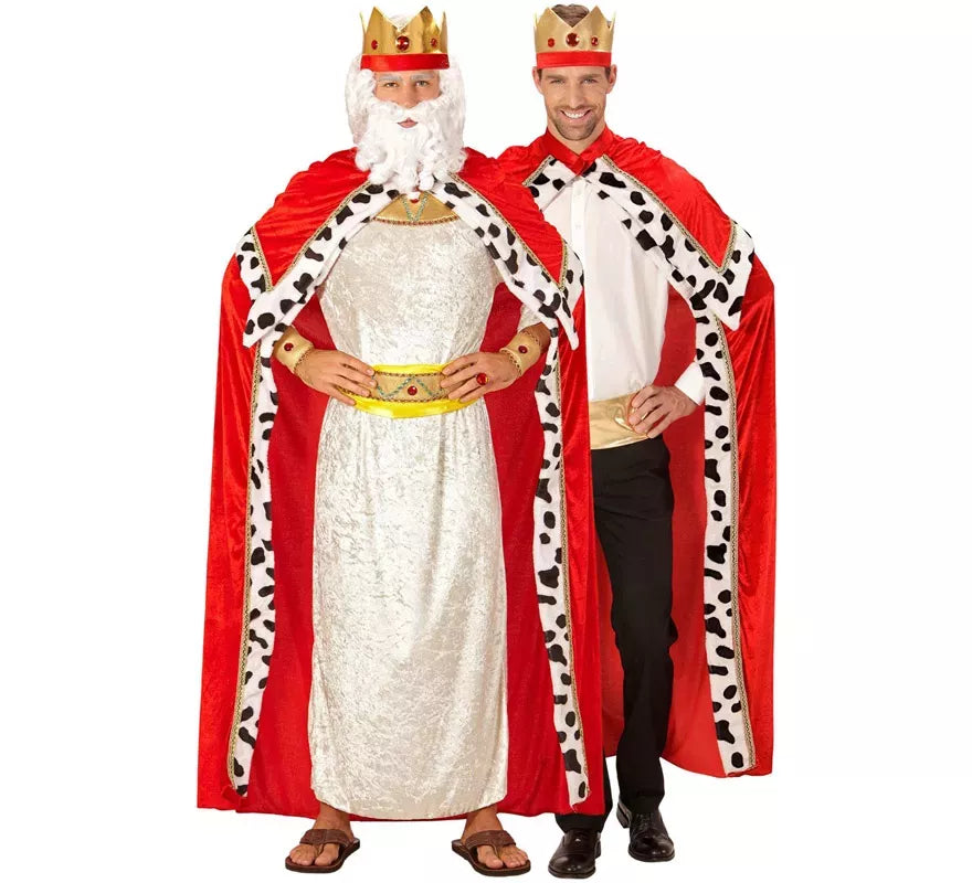 Translation missing: it.Disfraz o Kit de Rey Mago Gaspar o Medieval para hombre: Capa y Corona