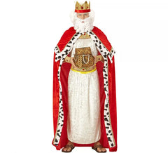 Costume o Kit del Mago Re Gaspare o Medievale per uomo: Capo e Corona