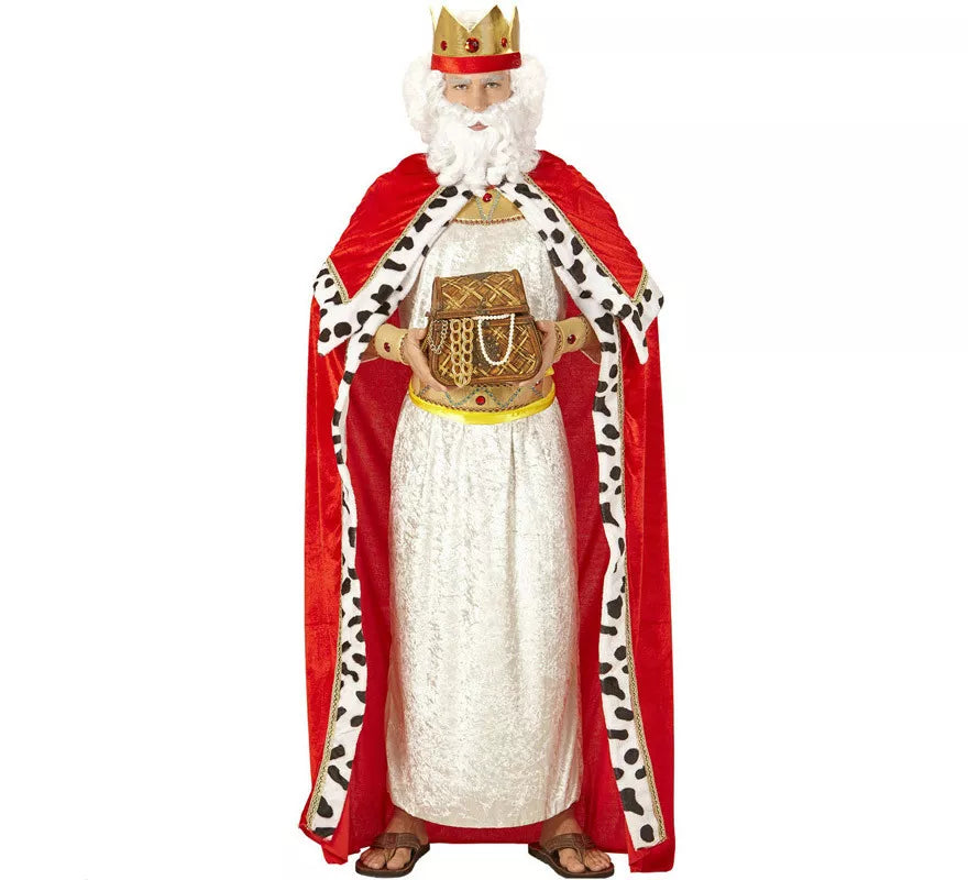 Translation missing: it.Disfraz o Kit de Rey Mago Gaspar o Medieval para hombre: Capa y Corona