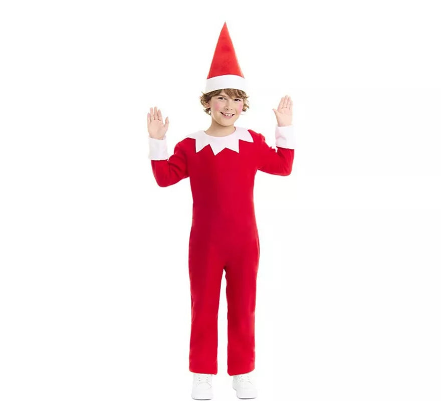 Translation missing: it.Disfraz de Elfo travieso de la Navidad con gorro para niños