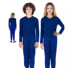 Costume o tuta blu a maniche lunghe per bambino