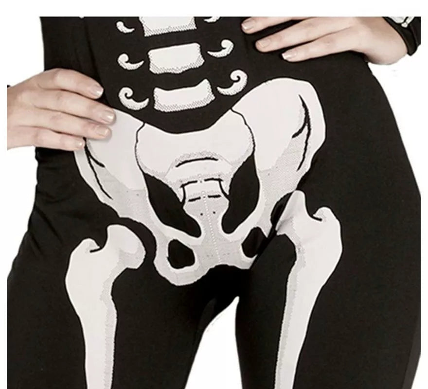 Disfraz o mono de Esqueleto para mujer