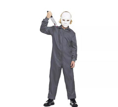 Costume da scimmia da lavoro grigia per bambino