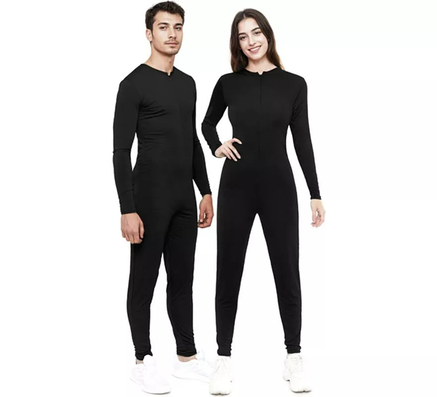Translation missing: es.Disfraz o Mono negro cierre frontal para adulto