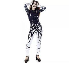 Costume da scimmia con stampa veleno per donna