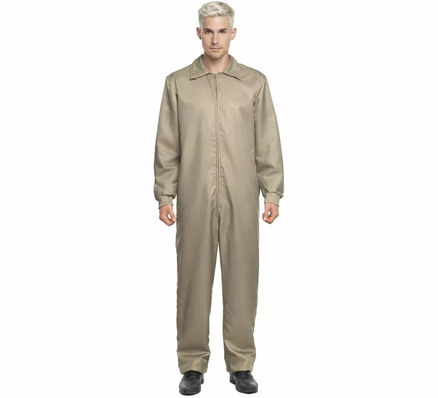 Translation missing: es.Disfraz o Mono trabajador beige para hombre