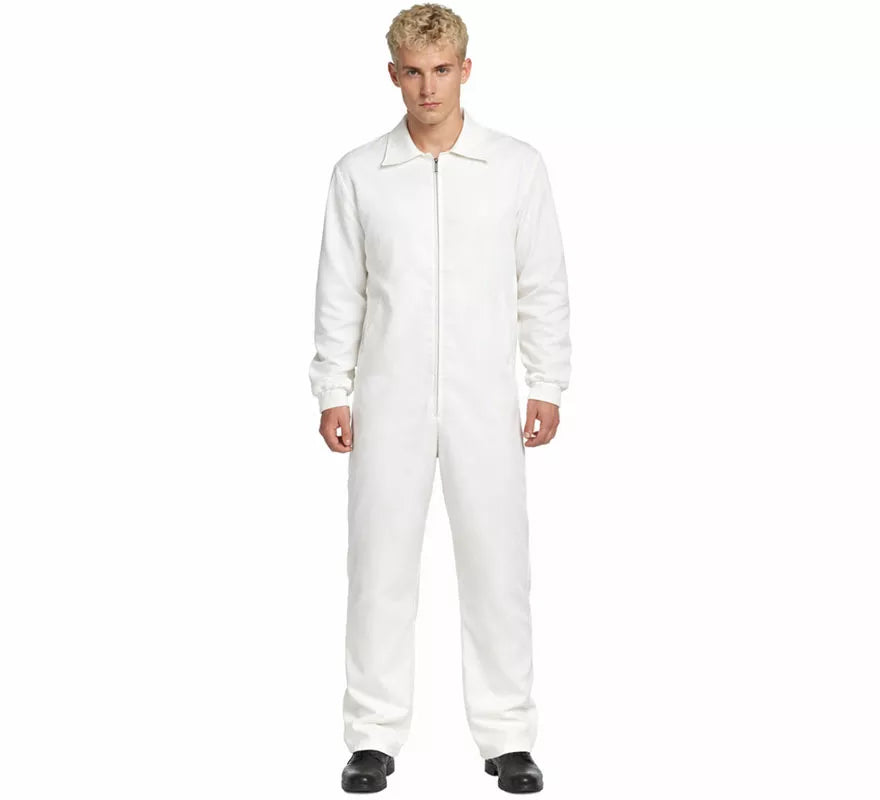 Translation missing: es.Disfraz o Mono trabajador blanco para hombre